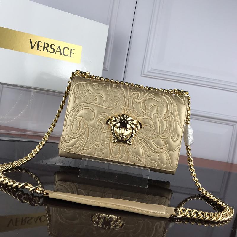 Versace Clutches DBFG170 full leather embroidered gold